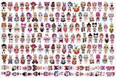 DIY LOL Dolls Acrylic Figurines Kit for Kids - Customizable Anime Characters