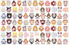 DIY Hand Drawn Skullpanda Acrylic Figurines Kit for Kids - Customizable Anime Characters