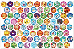 DIY Pokemon Badge Acrylic Figurines Kit for Kids - Customizable Anime Characters