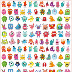 DIY Little Monster Acrylic Figurines Kit for Kids - Customizable Anime Characters