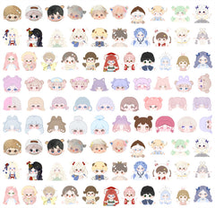 DIY Cotton Doll Acrylic Figurines Kit for Kids - Customizable Anime Characters