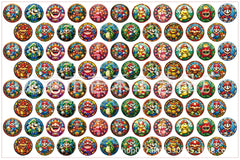 DIY Glass Mario Acrylic Figurines Kit for Kids - Customizable Anime Characters