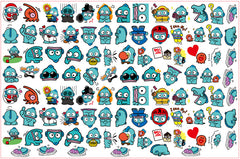 DIY Hangyodon Acrylic Figurines Kit for Kids - Customizable Anime Characters