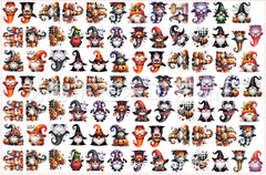 DIY Halloween Gnome Acrylic Figurines Kit for Kids - Customizable Anime Characters