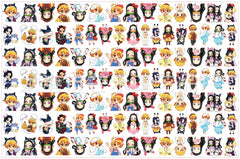 DIY Demon Slayer And Sanrio Acrylic Figurines Kit for Kids - Customizable Anime Characters