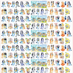 DIY Bluey Acrylic Figurines Kit for Kids - Customizable Anime Characters