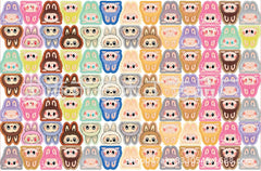 DIY Color Edged Labubu Peeking Acrylic Figurines Kit for Kids - Customizable Anime Characters