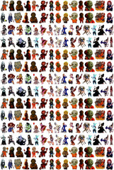 DIY Horror Collection Acrylic Figurines Kit for Kids - Customizable Anime Characters