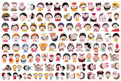DIY Chibi Maruko-chan Acrylic Figurines Kit for Kids - Customizable Anime Characters