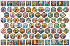 DIY Glass Religion Acrylic Figurines Kit for Kids - Customizable Anime Characters