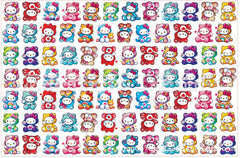DIY Hello Kitty And Care Bears Acrylic Figurines Kit for Kids - Customizable Anime Characters