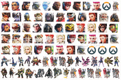 DIY Overwatch Acrylic Figurines Kit for Kids - Customizable Anime Characters