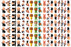 DIY The Boss Baby Acrylic Figurines Kit for Kids - Customizable Anime Characters