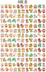 DIY Chibi Dragon Acrylic Figurines Kit for Kids - Customizable Anime Characters