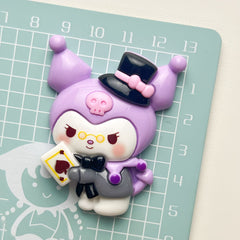 DIY Playing Cards Sanrio Charms Accessories – Customizable Phone Case, Hairpin, Fridge Magnet & Keychain Set