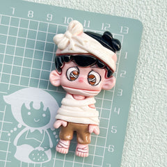 DIY Cartoon Little Boy Charms Accessories – Customizable Phone Case, Hairpin, Fridge Magnet & Keychain Set