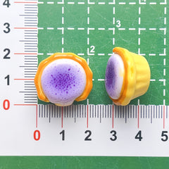 DIY Egg Tart Charms Accessories – Customizable Phone Case, Hairpin, Fridge Magnet & Keychain Set