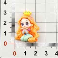 DIY Princess Mermaid Charms Accessories – Customizable Phone Case, Hairpin, Fridge Magnet & Keychain Set