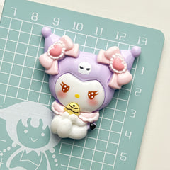 DIY Cute Cartoon Charms Accessories – Customizable Phone Case, Hairpin, Fridge Magnet & Keychain Set