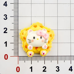 DIY Cartoon Simulation Kitten Dessert Toy Charms Accessories – Customizable Phone Case, Hairpin, Fridge Magnet & Keychain Set