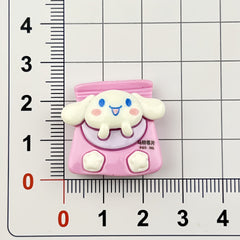 DIY Cartoon Sanrio Potato Chips Charms Accessories – Customizable Phone Case, Hairpin, Fridge Magnet & Keychain Set
