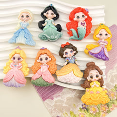 DIY Princess Charms Accessories – Customizable Phone Case, Hairpin, Fridge Magnet & Keychain Set