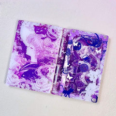 DIY Purple Transparent Sailor Moon Acrylic Shaky Notebook - Customizable with Trendy & Anime IP Characters