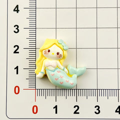 DIY Mermaid Kitten Charms Accessories – Customizable Phone Case, Hairpin, Fridge Magnet & Keychain Set