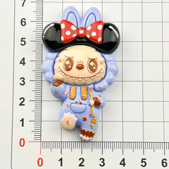 DIY Pajamas Plush Charms Accessories – Customizable Phone Case, Hairpin, Fridge Magnet & Keychain Set