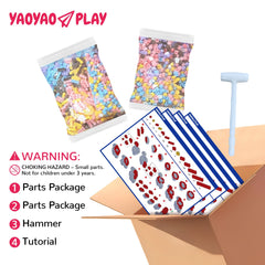 White Yoshi Upgrade Mini Building Block Set