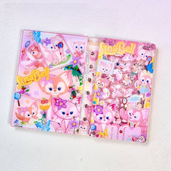 DIY Pink LinaBell Acrylic Shaky Notebook - Customizable with Trendy & Anime IP Characters