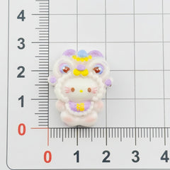DIY multi-color lion dance kitten Charms Accessories – Customizable Phone Case, Hairpin, Fridge Magnet & Keychain Set