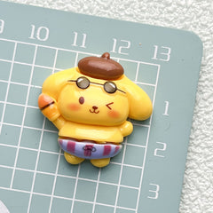 DIY Cute Summer Swimming Sanrio Charms Accessories – Customizable Phone Case, Hairpin, Fridge Magnet & Keychain Set