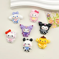 DIY baby little seagull Charms Accessories – Customizable Phone Case, Hairpin, Fridge Magnet & Keychain Set