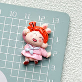 DIY Milk Tea Drinking Shin-chan Charms Accessories – Customizable Phone Case, Hairpin, Fridge Magnet & Keychain Set