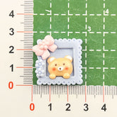 DIY Heart Animal Photo Frame Charms Accessories – Customizable Phone Case, Hairpin, Fridge Magnet & Keychain Set