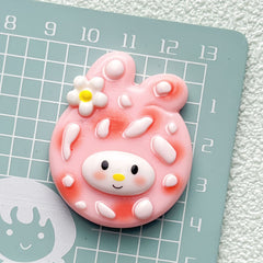 DIY Large Sanrio Snow Cake Cookie Accessories Charms Accessories – Customizable Phone Case, Hairpin, Fridge Magnet & Keychain Set