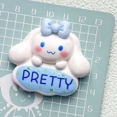 DIY Nameplate Sanrio Charms Accessories – Customizable Phone Case, Hairpin, Fridge Magnet & Keychain Set