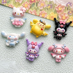 DIY Love Angel Wings Charms Accessories – Customizable Phone Case, Hairpin, Fridge Magnet & Keychain Set