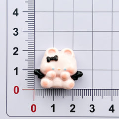 DIY Small Glossy Angel Bunny Charms Accessories – Customizable Phone Case, Hairpin, Fridge Magnet & Keychain Set