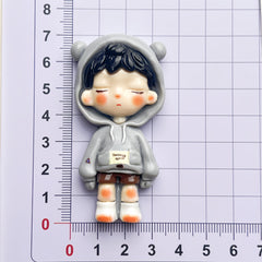 DIY Hoodie Dora Charms Accessories – Customizable Phone Case, Hairpin, Fridge Magnet & Keychain Set