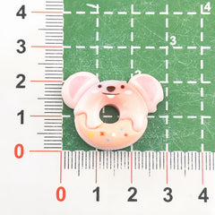 DIY Play Bear Donuts Charms Accessories – Customizable Phone Case, Hairpin, Fridge Magnet & Keychain Set