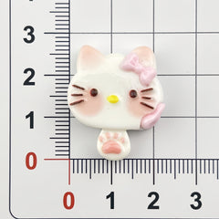DIY Cute Cat Flowing Heart Cookies Charms Accessories – Customizable Phone Case, Hairpin, Fridge Magnet & Keychain Set