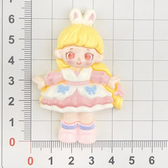 DIY Little Nami Girl Charms Accessories – Customizable Phone Case, Hairpin, Fridge Magnet & Keychain Set