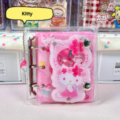 DIY Big Pink Hello Kitty Acrylic Shaky Notebook - Customizable with Trendy & Anime IP Characters