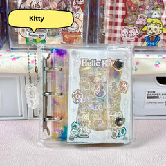 DIY Transparent Hello Kitty Acrylic Shaky Notebook - Customizable with Trendy & Anime IP Characters
