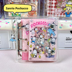 DIY Pink Pochacco Acrylic Shaky Notebook - Customizable with Trendy & Anime IP Characters