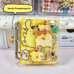 DIY Sanrio Pompompurin Acrylic Shaky Notebook - Customizable with Trendy & Anime IP Characters