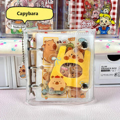 DIY Cute Capybara Acrylic Shaky Notebook - Customizable with Trendy & Anime IP Characters