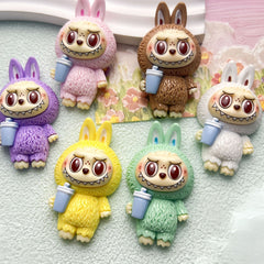 DIY Drink Beverage Plush Charms Accessories – Customizable Phone Case, Hairpin, Fridge Magnet & Keychain Set